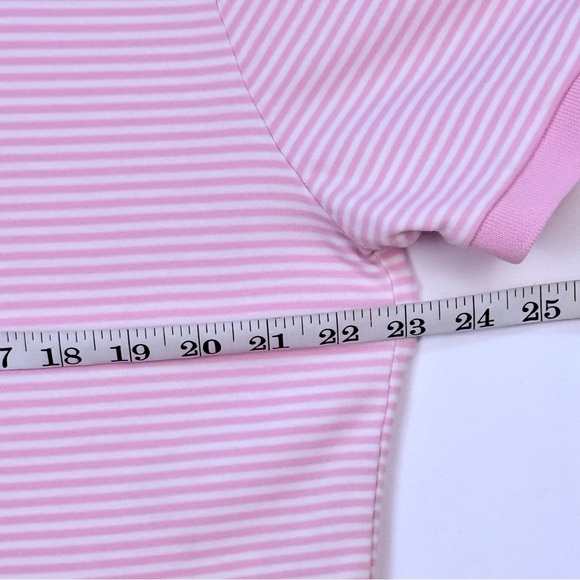 Polo Ralph Lauren Pink Striped Slim Fit Large Polo Shirt Great Condition - Picture 9 of 11